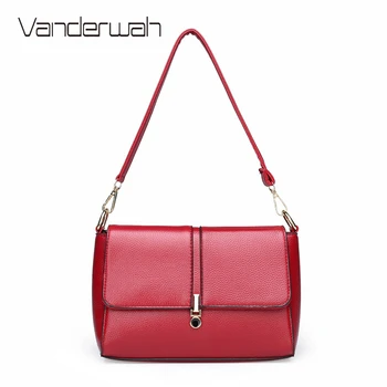 

Casual Solid Color PU Leather Crossbody Bags 2020 New Luxury Handbags Women Bags Designer Small Simple Shoulder Messenger Bag