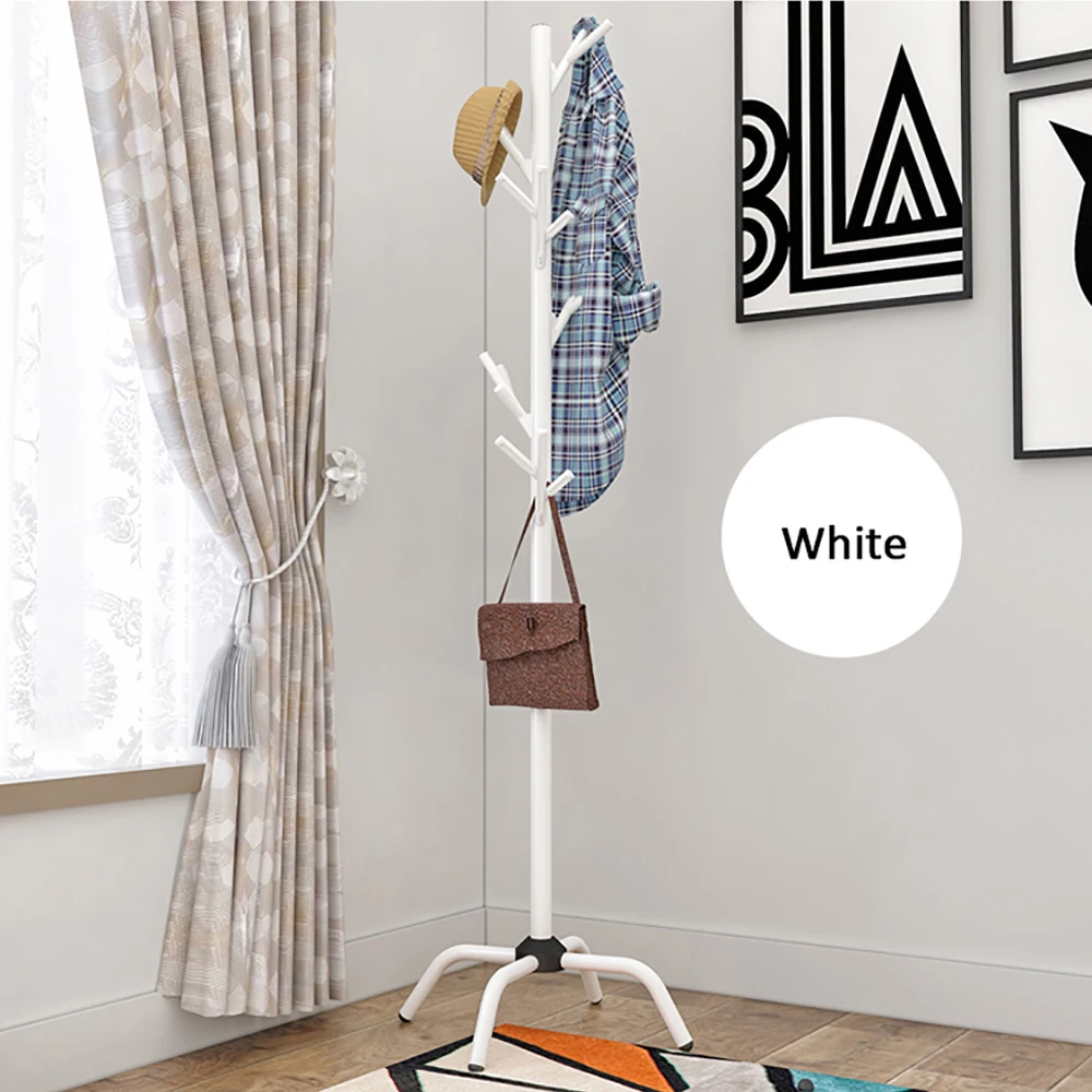 

Hot Home Coat Rack Clothe Tree Hanger Clothes Hat Tree Simple Fashion Hat and Coat Stand with 6 Hooks for Living room Bedroom Of