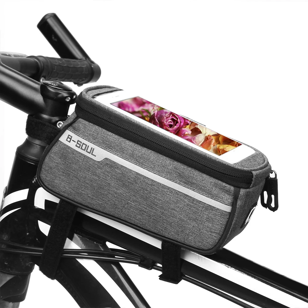 Cycling Front Tube Waterproof Bike Bag TouchScreen Saddle Beam Top Bicycle Frame Phone Case