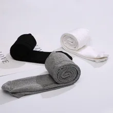 Новые стильные детские танцевальные леггинсы в Корейском стиле для девочек весенние жаккардовые носки с вертикальными полосками