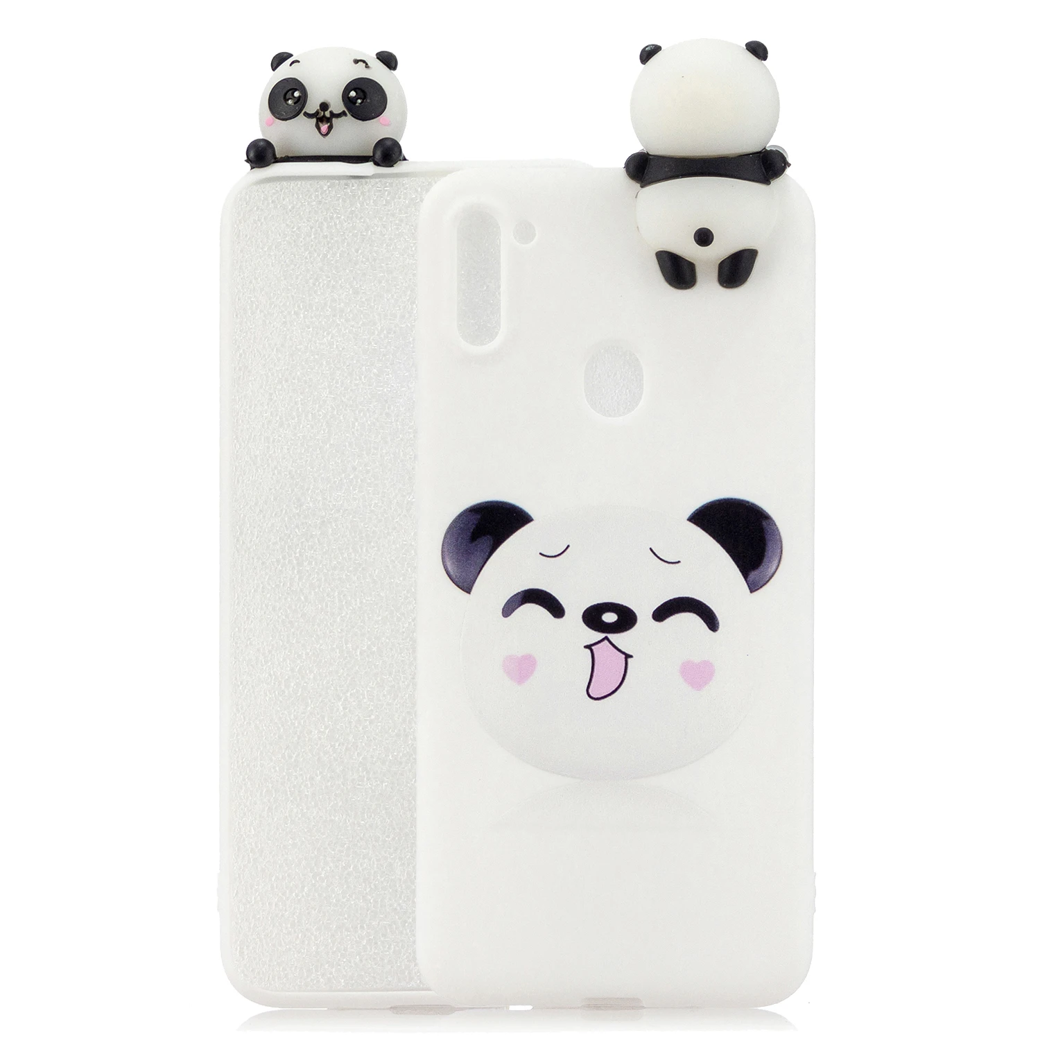 Чехол для Galaxy A11 Samsung A01 A21S A31 A41 чехол S20 + 3D Kawaii Единорог панда Медведь Чехлы A51 A71 A20S