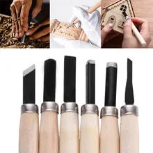 6/12 шт ручной работы резьба по дереву долотом Ножи инструмент для основ ксилографии Рабочая глины воск DIY инструменты и подробный ручной инструмент для работы по дереву