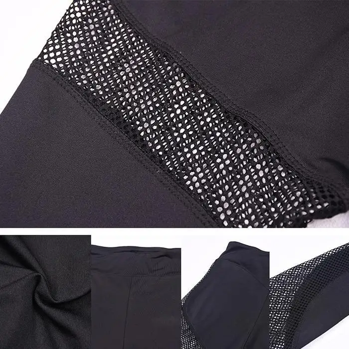 Женский Повседневный принт с высокой талией фитнес черный длинный Повседневный, Спортивный, пуловер брюки леггинсы полная длина ребра