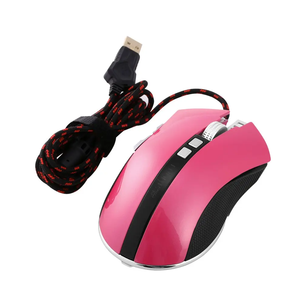 LUOM G60 проводной палец правый USB 1,1/2,0 интерфейс плетеный провод программируемый 9 Кнопок профессиональная оптическая игровая мышь