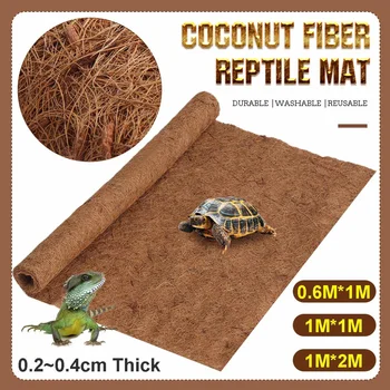 

Reptile Bed Mat Tortoise Lizard Climbing Pet Special Mat Tortoise Coir Coconut Palm Pad Box Landscaping Mats