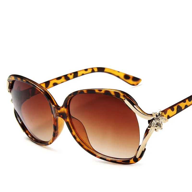 leopard print Солнцезащитные очки женские винтажные градиентные очки ретро солнцезащитные очки «кошачий глаз» женские очки UV400 очки из пластика для взрослых - Цвет линз: leopard print