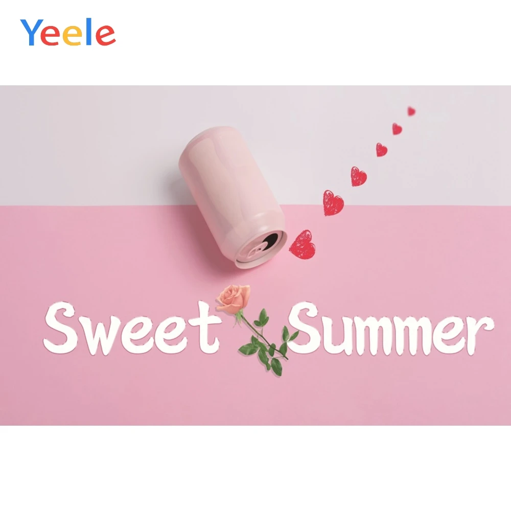 

Sweet Summer Holiday Vinyl Backdrops Baby Birthday Party Decor Photography Personalized Photographic Background For Photo Studio
