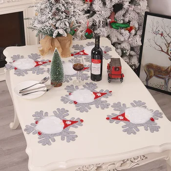 

1pc Cute Christmas Tablecloth Printed Table Runner Decorative Table Cover