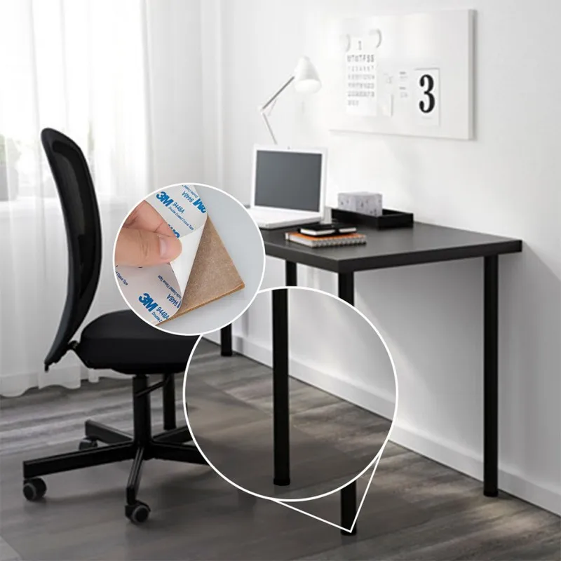 

Self Adhesive Furniture Leg Feet Rug Felt Pads Anti Slip Mat For Chair Table Protector Hardware Furniture Cups Decor31x20CM