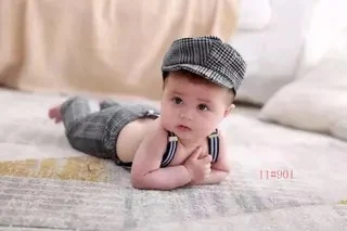 Boy B Одежда с принтом стрельбы для маленьких мальчиков и девочек, семейный костюм для фотосъемки, bebe fotografia, аксессуары для новорожденных, реквизит для фотосессии - Цвет: Boy B