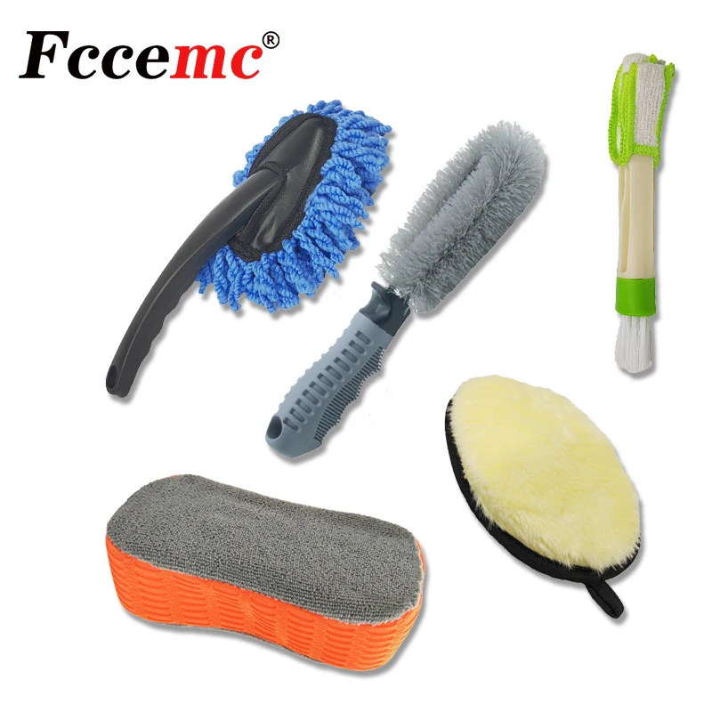 

Car Wheel Cleaning Brush Efficient Cleaning Of Windows And Wheels Handguard No Scratching Car Car-home Dual-use Easy To Store