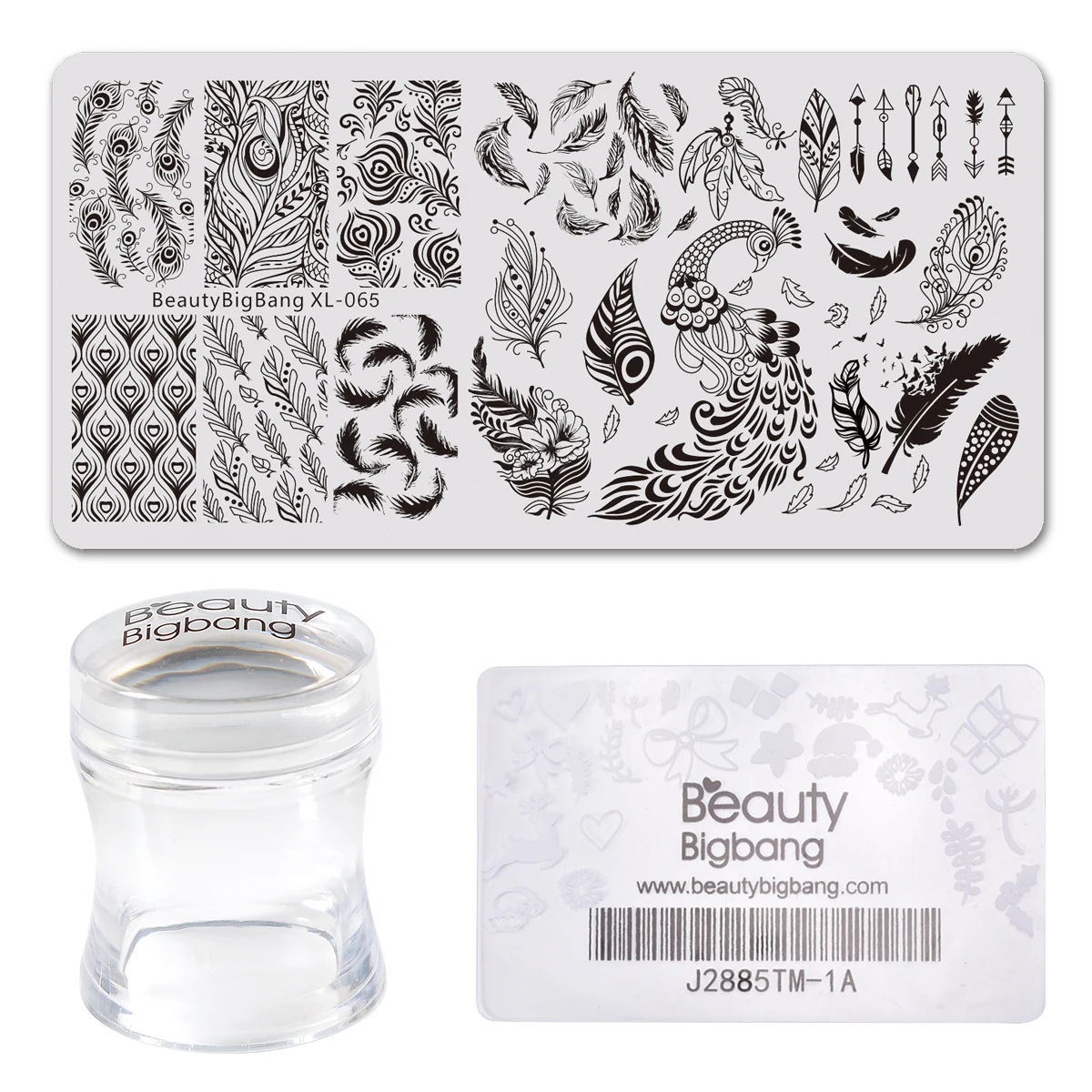 BeautyBigBang 3 шт./компл. шаблоны тиснения ногтей Трафареты дизайн ногтей маникюрный набор Единорог набор для стемпинга и нейл-с штамп Ракель