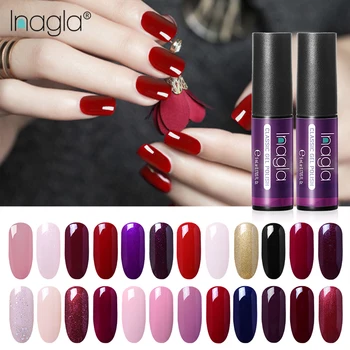 

Inagla 5ML Classic Color Gel White Nail Polish Nail Art Design Manicure 60 Colors Soak off Enamel Gel Polish LED UV Gel Varnish