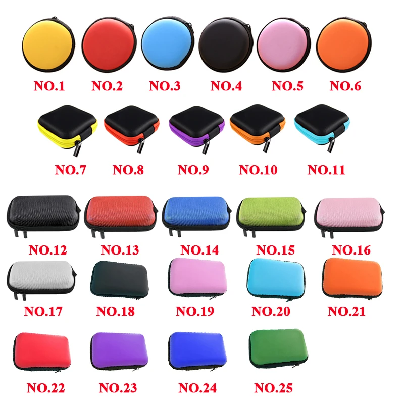 1pcs EVA Mini Portable Earphone bag Coin Purse Headphone USB Cable Case Storage Box Wallet Carrying Pouch Bag Earphone Accessory