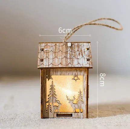 DIY Дом Светодиодная лампа Санта-Клаус Снеговик Счастливого Рождества Декор для дома украшения Дерево Navidad Noel Рождественский подарок год - Цвет: D
