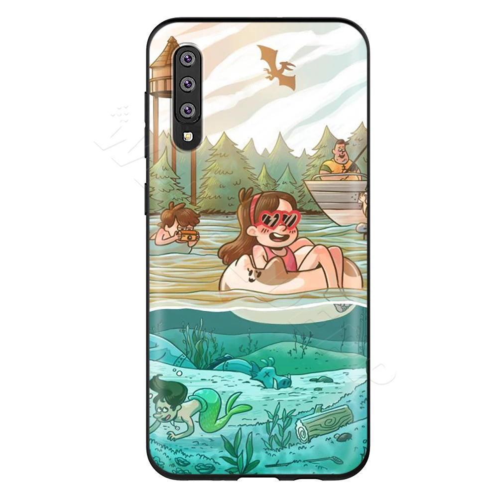 5 Webbedepp Гравити Фолз поросенок для samsung Galaxy S7 S8 S9 S10 Edge Plus Note 10 8 9 A10 A20 A30 A40 A50 A60 A70 - Цвет: 5
