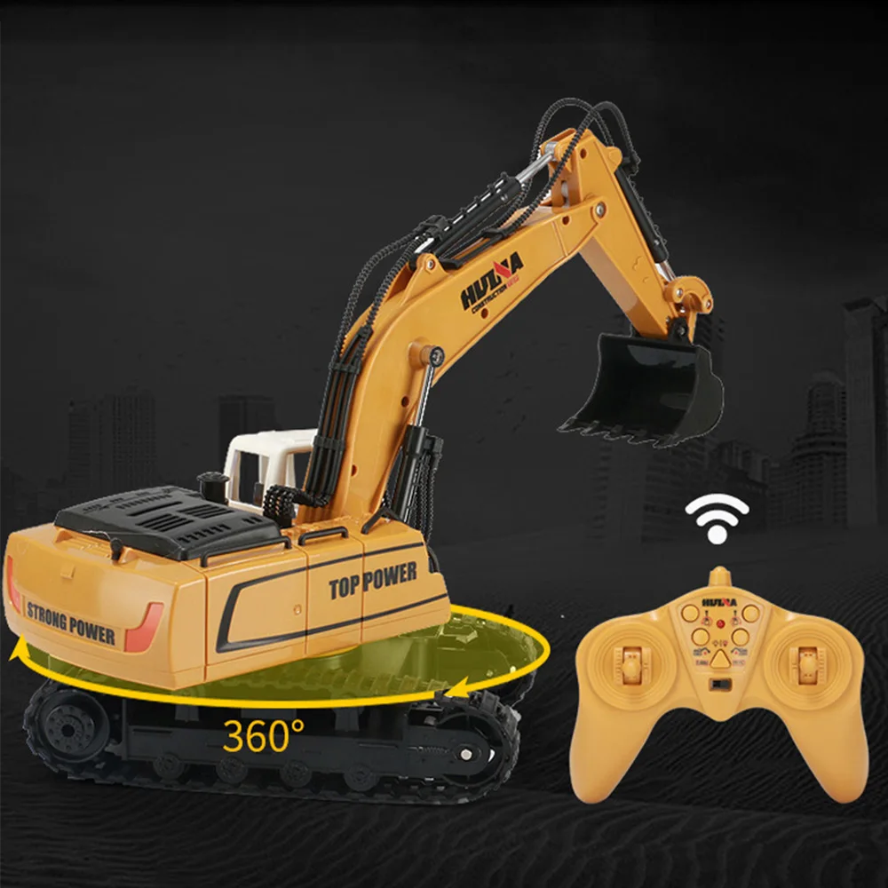 Радиоуправляемый экскаватор 9 каналов 2,4G Wltoys зарядка RC Автомобиль Управление строительство грузовик гусеничный экскаватор модель электронный инженерный грузовик