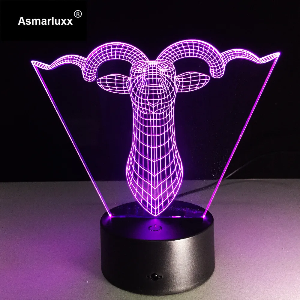 Asmarluxx 3d led lamp20017