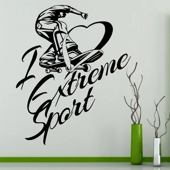

Skateboard Sticker Decal Skiing Ice Sports Posters Vinyl Pegatina Wall Decals Decor Mural Skateboard Car Decal