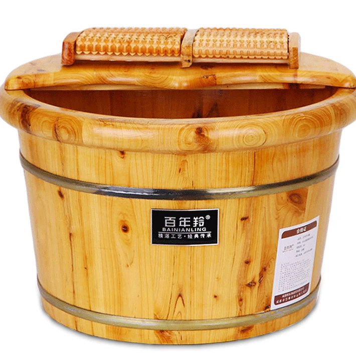 Seratus Tahun Antelope Cedar Mandi Kaki Ember Kayu Barel Wash Kaki Kecil Kayu Basin Kayu Solid Woodiness Rumah Tangga Bath Brushes Spons Scrubber Aliexpress