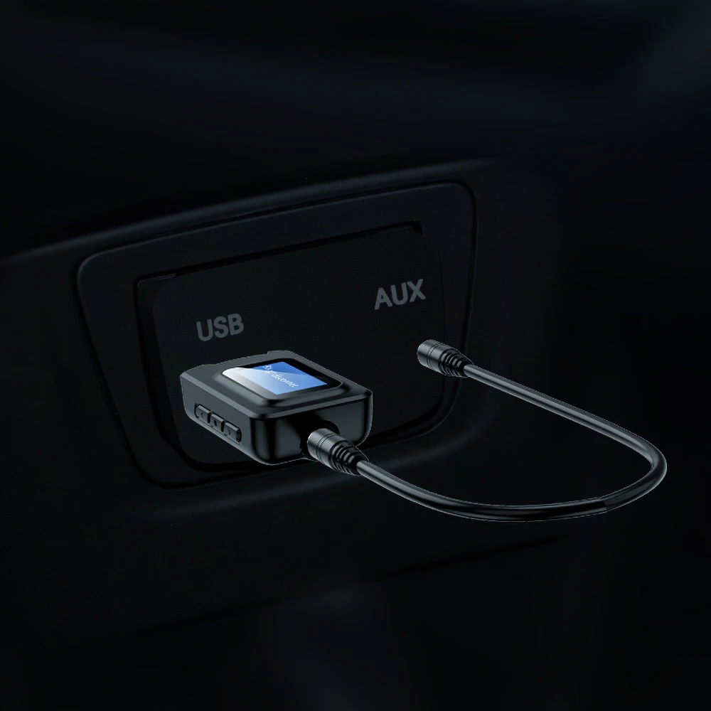 Bluetooth 5 0 аудио приемник передатчик с 3 мм ЖК экраном AUX стерео USB разъем адаптер для