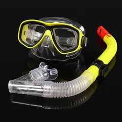 Детская маска для дайвинга и трубка, Набор противотуманных очков, очки для дайвинга, легкая дыхательная трубка, костюм для подводного