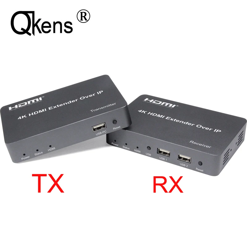 4K 30Hz HDMI удлинитель по TCP IP поддержка гигабит PoE сетевой коммутатор CAT5E USB мышь