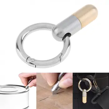 

Multifunction Unboxing Artifact Capsule Key Ring Pendant Miniature Cutting Tool Not Hurt the Hand