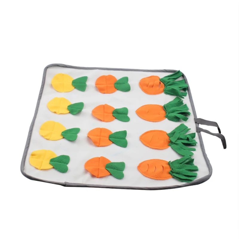 Rabbit Sniffing Pad Bunny Puzzle Play Interactive Snack Mat Anti-boring Toys For Lapin Hamster Guinea Pig Chinchilla Pet Supplie