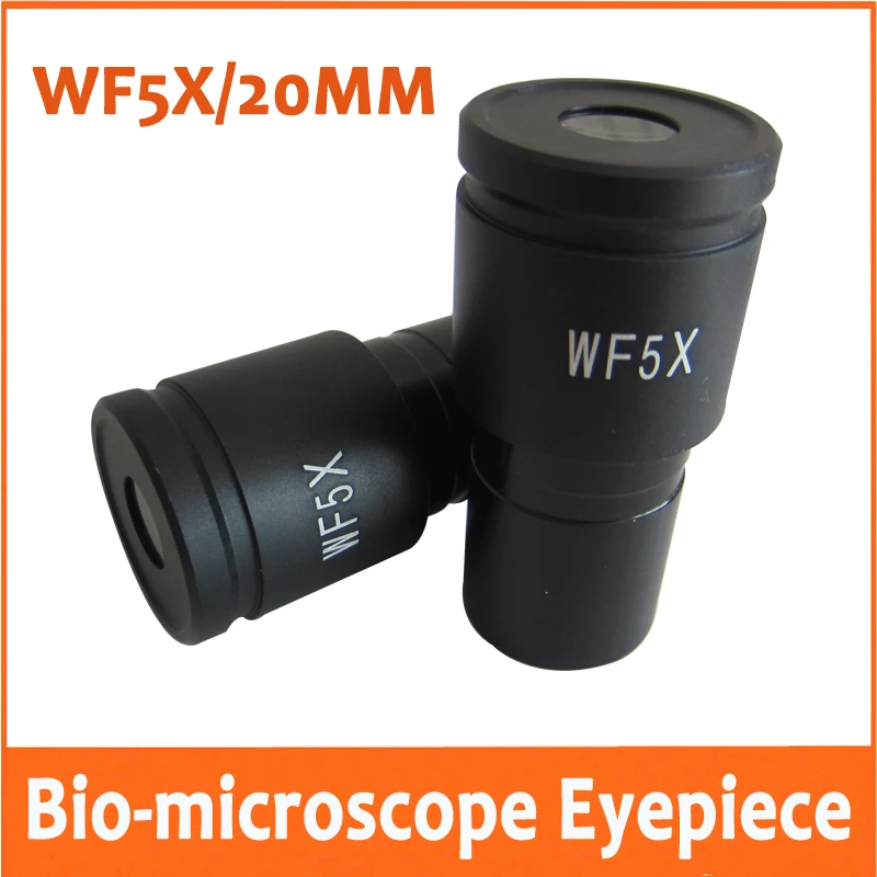 WF5X 20 мм широкоугольный окуляр биологического микроскопа объектив для медицинской и образовательной школы с монтажным размером 23,2 мм