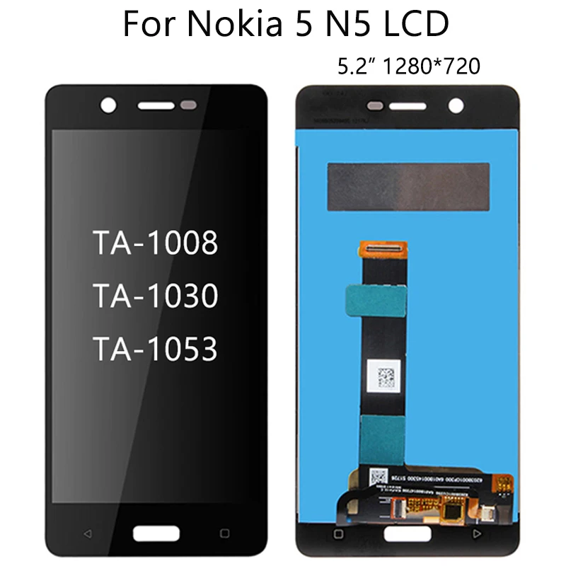 5," для Nokia 5 5,1 5,1 Plus ЖК-дисплей с сенсорным экраном дигитайзер сборка бесплатные инструменты B-7000 для Nokia N5 X5 дисплей