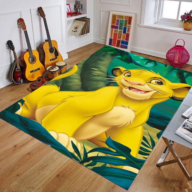 Vscdye Le Roi Lion Simba Tapis De Jeu Pour Enfants Salon Tapis Decoration Tapis Couloir Tapis Antiderapant Tapis De Chambre80x1cm Decoration De Chambre D Enfant Cuisine Et Maison Estiloss Com