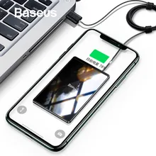 Baseus 15 Вт Qi Беспроводное зарядное устройство портативный ультра тонкий беспроводной зарядный коврик для iPhone 11 Pro X XS XR 8 samsung S10 S9 Xiaomi Mi 9