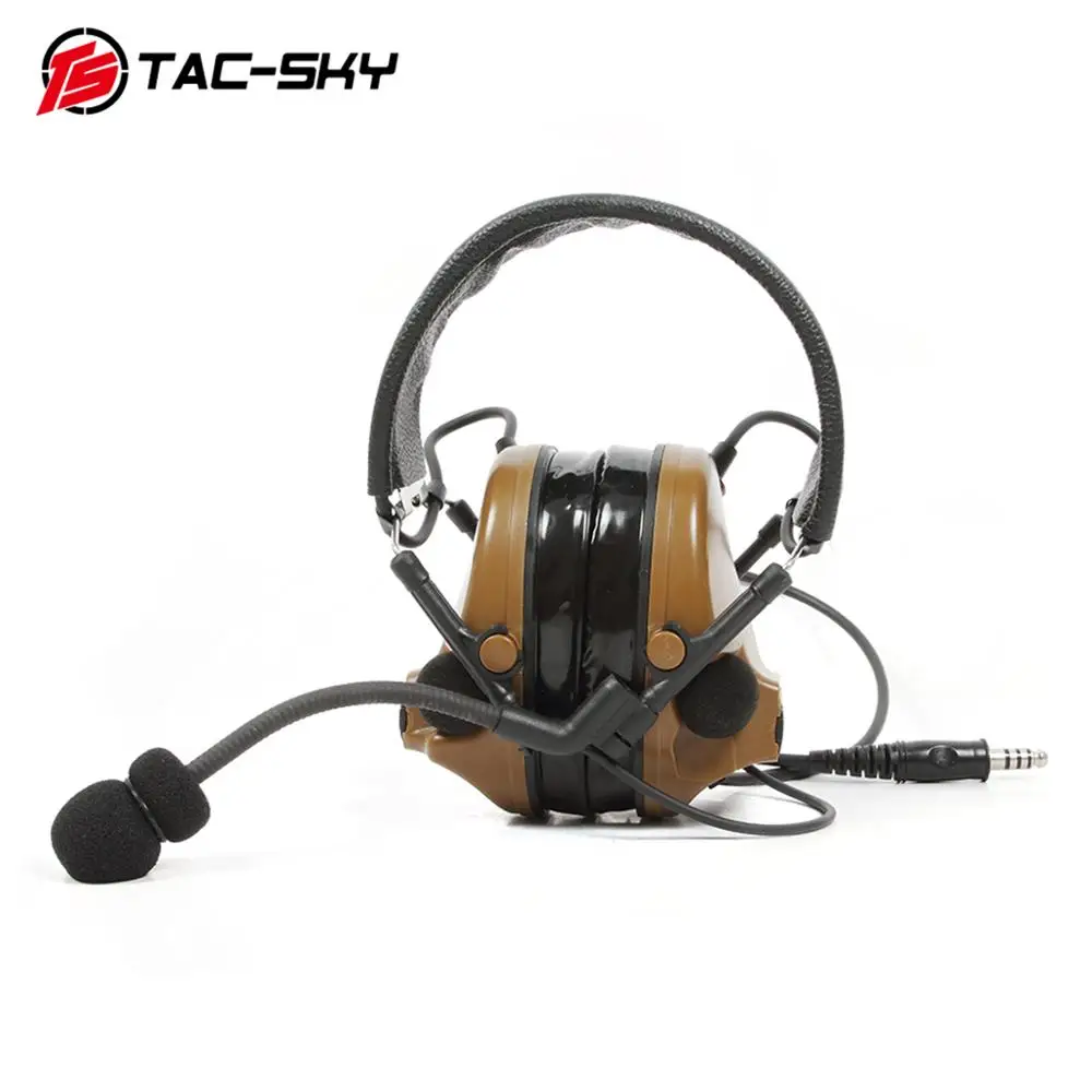 TAC-SKY военный адаптер KENWOOD U94 PTT+ COMTAC III силиконовые наушники шумоподавление звукосниматель тактическая гарнитура CB