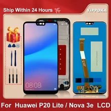 Écran tactile de remplacement, 5.84 pouces, pour HUAWEI P20 Lite ANE-TL00 Nove 3e, Original=