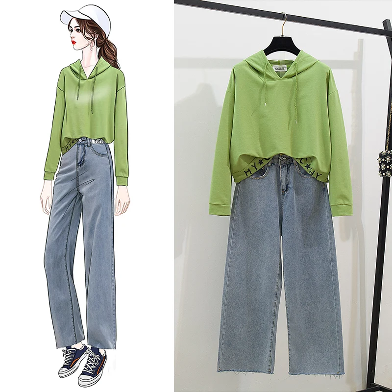 loose jeans with top