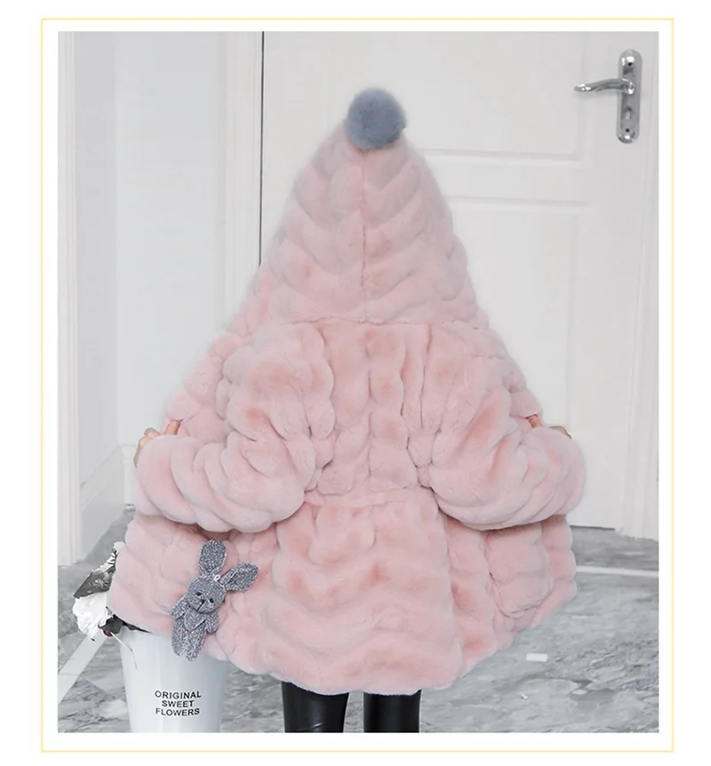 CROAL CHERIE/зимняя куртка для девочек, детская одежда для девочек теплое зимнее пальто с мехом Меховая куртка принцессы Детская верхняя одежда 100-150 см