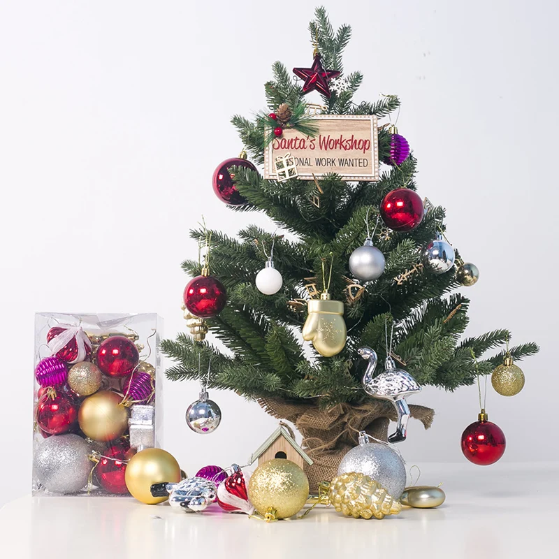 30 шт./компл. Рождественская елка подвесной шар-Безделушка на Рождество вечерние мечта подвесные украшения Декор для вечерние домашний Рождественский фестиваль подарок