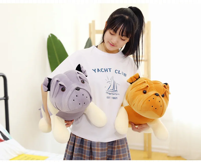 Kawaii новые и мягкие плюшевые игрушки для собак, Подушка для сна, подарок на день рождения, мягкие животные, есть два цвета, доступны