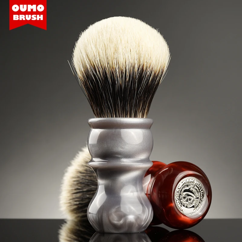 OUMO BRUSH - Galaxy Venus badger shaving brush with Manchuria/ACE/SILK/HOOK/WT | Красота и здоровье