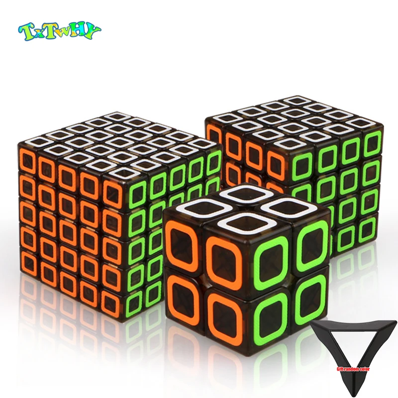 

Dimension Professional Cube 3x3x3 4x4x4 5x5x5 Maple Triangle Pyramid Triangle Speed cube Educational Toys For Children gift