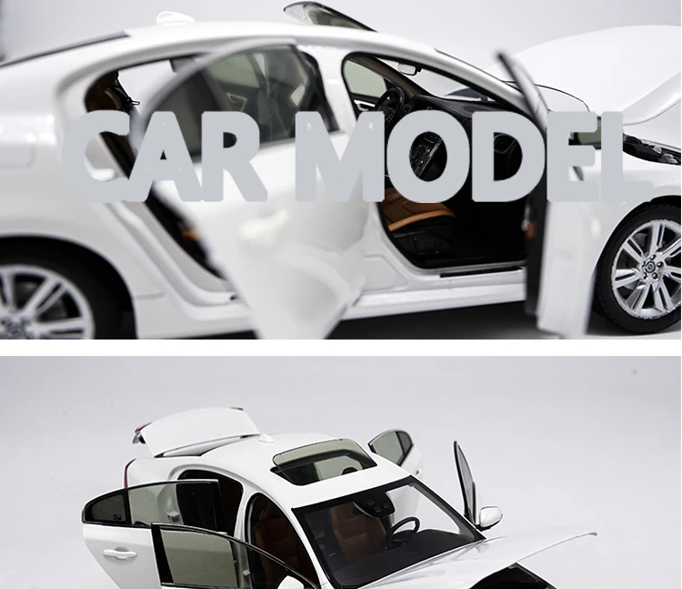 1:18 Масштаб сплава игрушечных транспортных средств S60L S60 модель автомобиля Детские игрушечные машинки авторизованный игрушки для детей