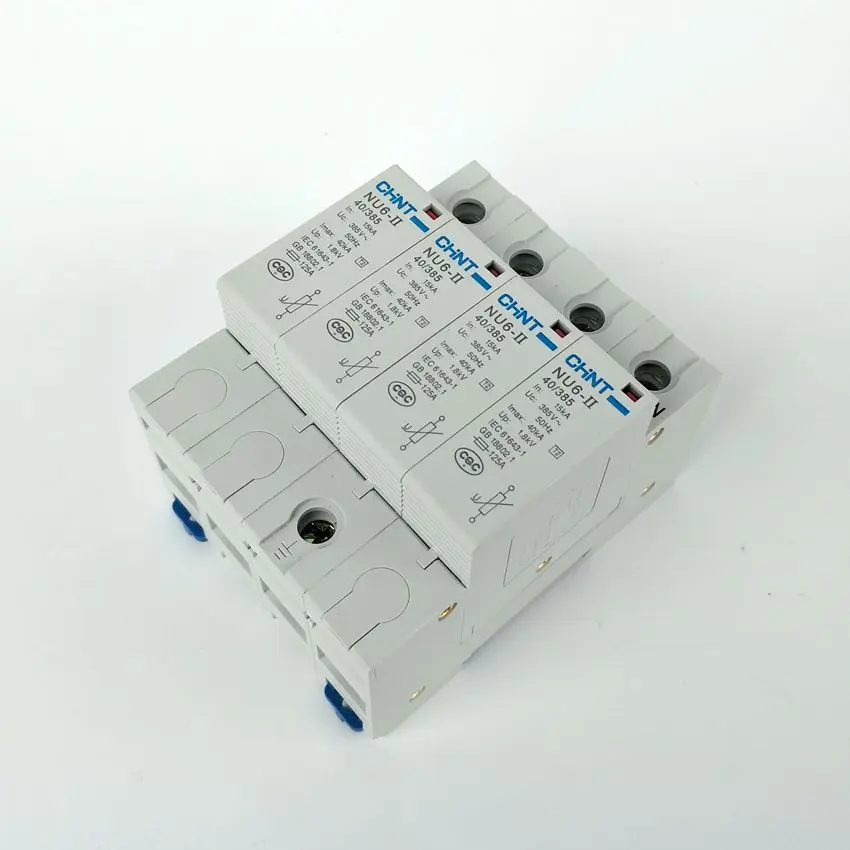 CHINT NU6-II 4P 15-40KA 385V низковольтный ограничитель перенапряжения