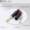 100pcs/lot 2 Poles 6.35mm Mono Male Connector Gold Plated 1/4 Inch Mono Microphone Plug Connector 50 Pairs Red+Black ► Photo 3/6