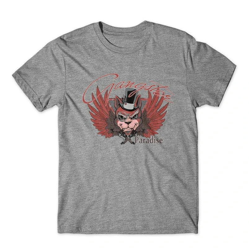 Gangster Paradise T-Shirt. 100% Cotton Premium Tee New Funny Design Shirt |
