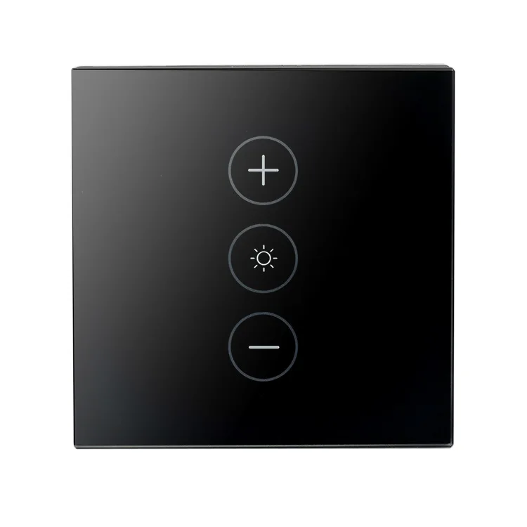 Умный WiFi сенсорный переключатель с затемнением интеллектуальная панель Европейское регулируемое приложение Дистанционное Голосовое управление работа с Alexa Google Home IFTTT - Цвет: BLACK