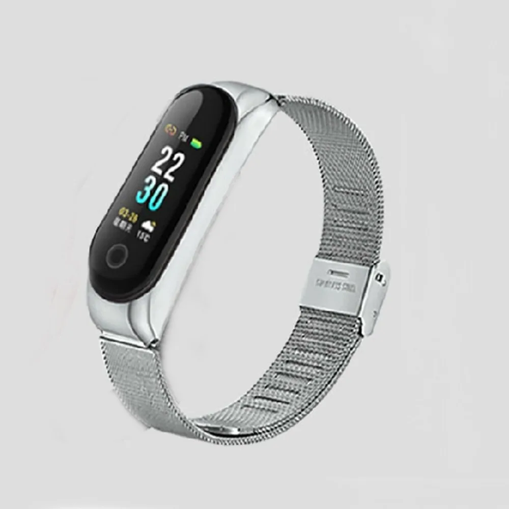 Модный для Xiaomi Mi ремешок 4 сменный спортивный ремень с металлической пряжкой браслет двухцветный сменный ремешок