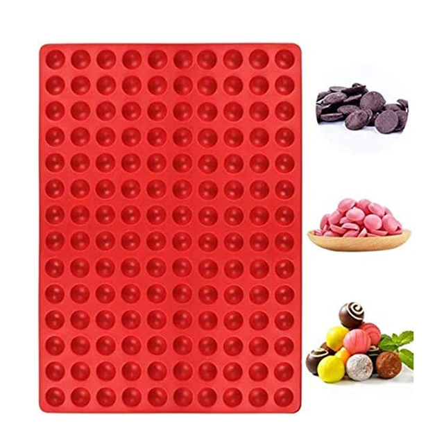 140-cavity Small Round Silicone Chocolate Drops Mold,semi Sphere Gummy  Sweet Candy Molds Pet Treats