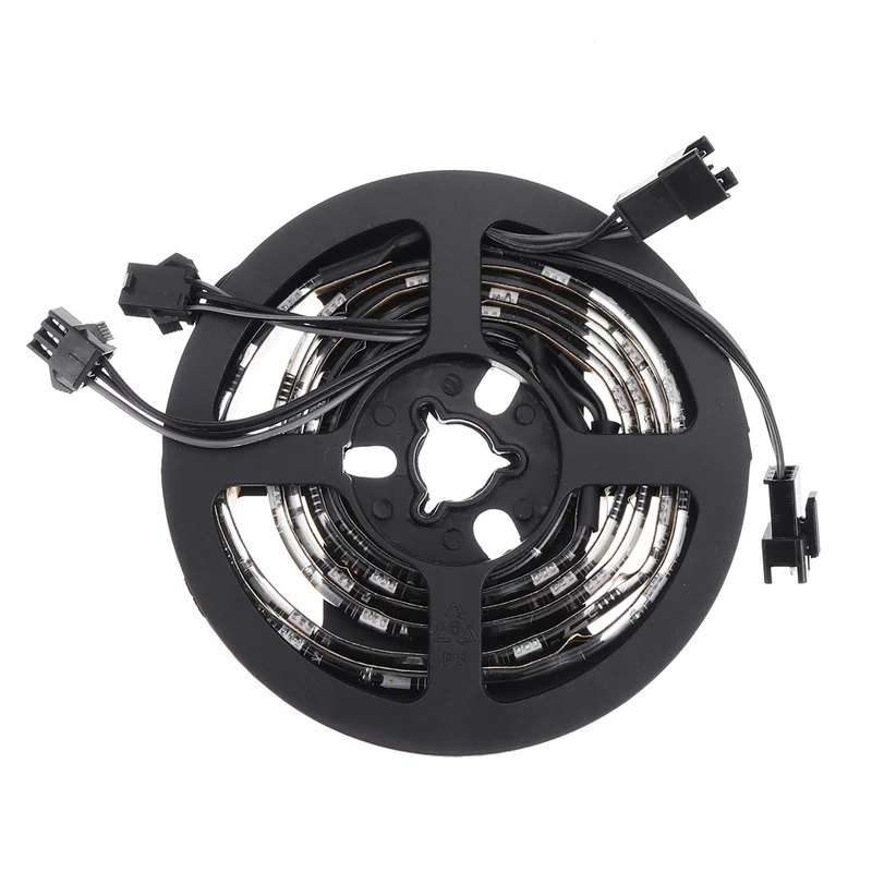 2 шт. DC12V 50 см 15 светодиодный RGB Светодиодные ленты света Водонепроницаемый SMD5050 Светодиодный Волшебная полоска светильник для компьютера