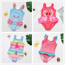 Swimsuit One-Piece Girls Toddler Beach-Wear-9021mix Kids High-Quality 1--10y